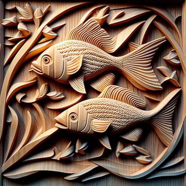 3D model Tetras fish (STL)